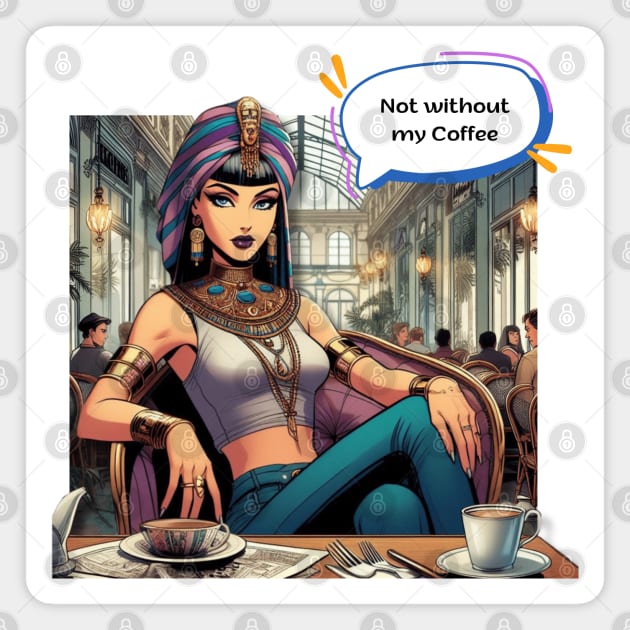 Comic Royalty: Cleopatra at Café Magnet by ALM Artbox